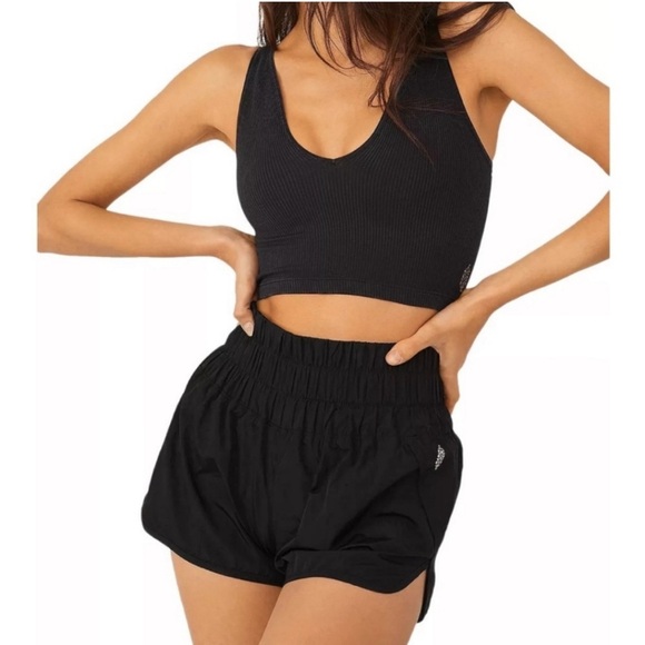 Free People FP Movement Way Home Short Size Small Black - Picture 1 of 8